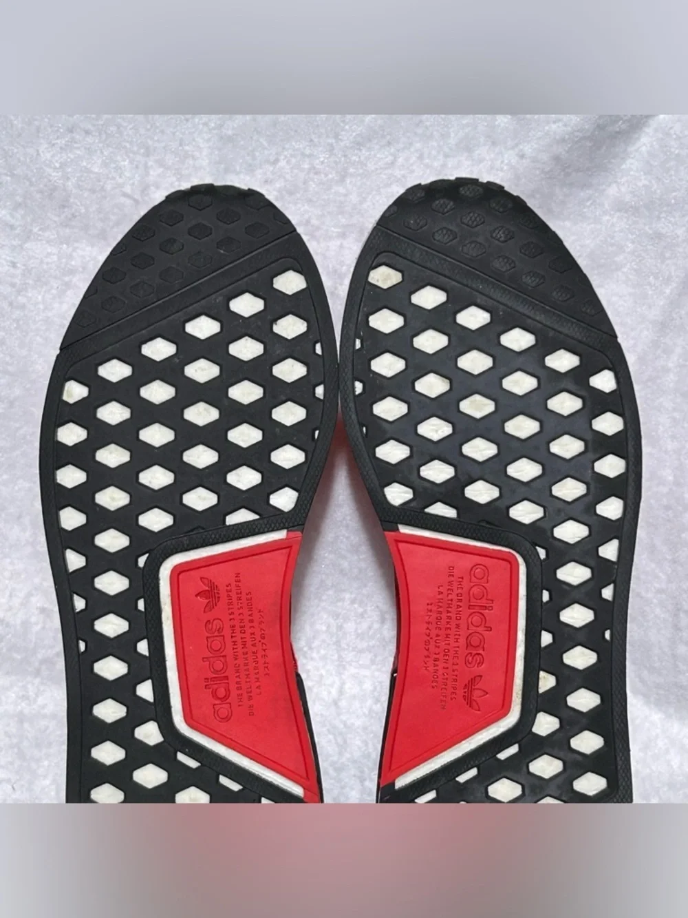 Adidas NMD R! Mens Scarlett/Core Black Running Athletic Sneakers Shoes SZ 10.5